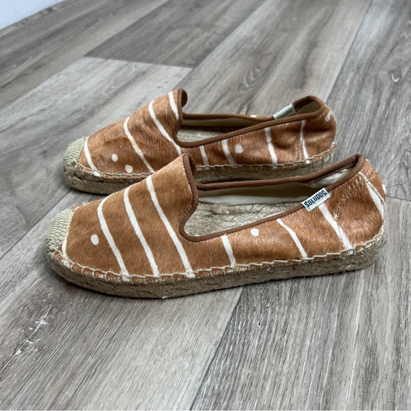 Soludos Genuine Calf Hair Espadrilles Size 8 - Picture 3 of 13